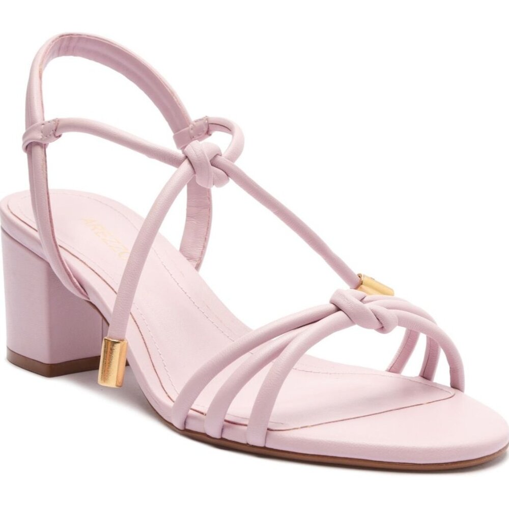 Arezzo Women's Camila Mid-Block Heel Sandal - Purple